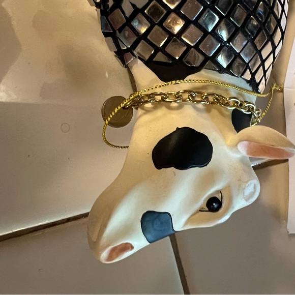 Vintage Disco Cow #9134 Cow Parade Westland 2001 - Picture 2 of 6